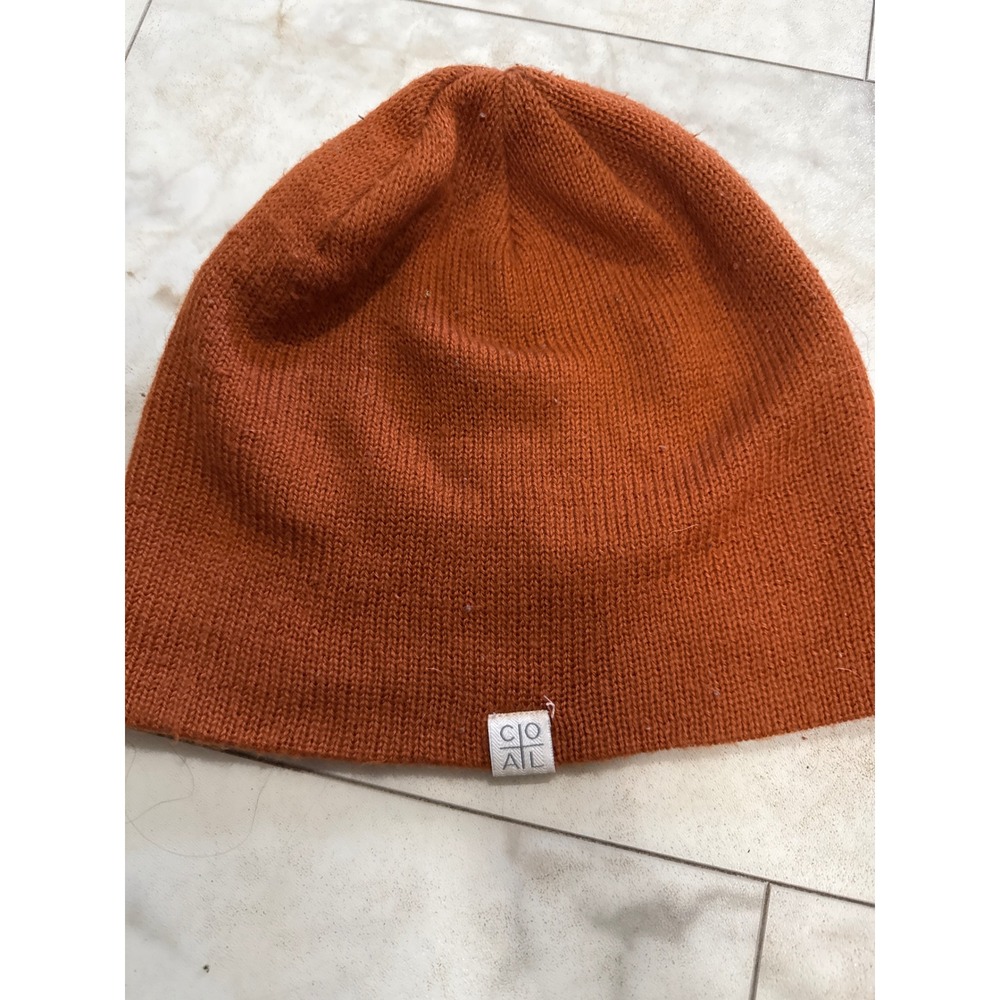 Coal Headwear Burnt Orange Knit Beanie Hat Rust Acrylic RN115935